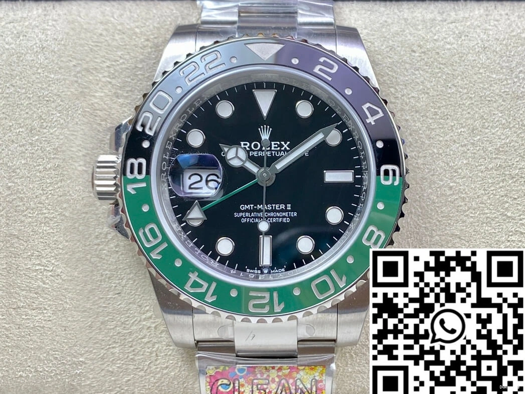 II Factory Black Rolex Master M126720VTNR-0001 GMT Dial Clean 0107